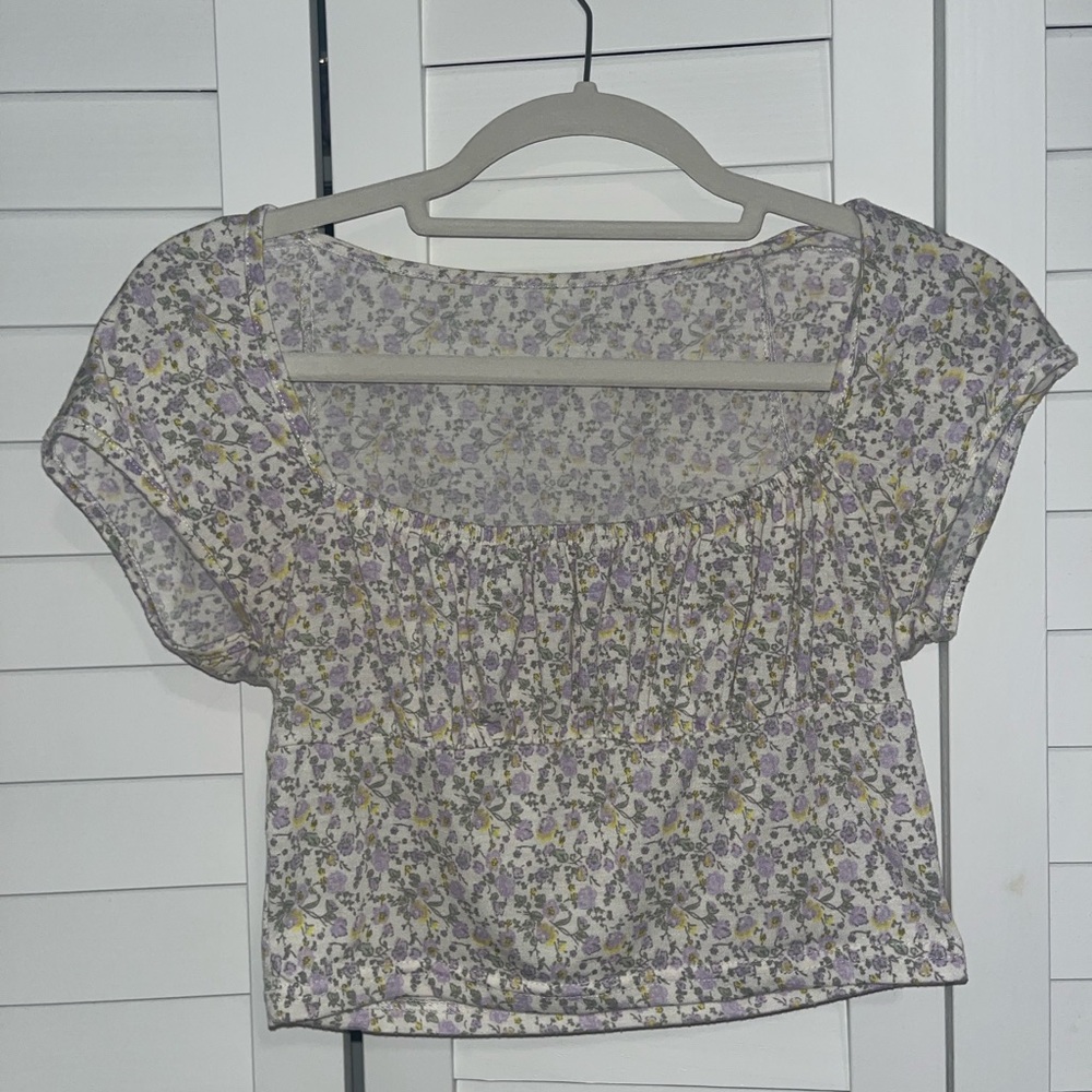 Floral crop top